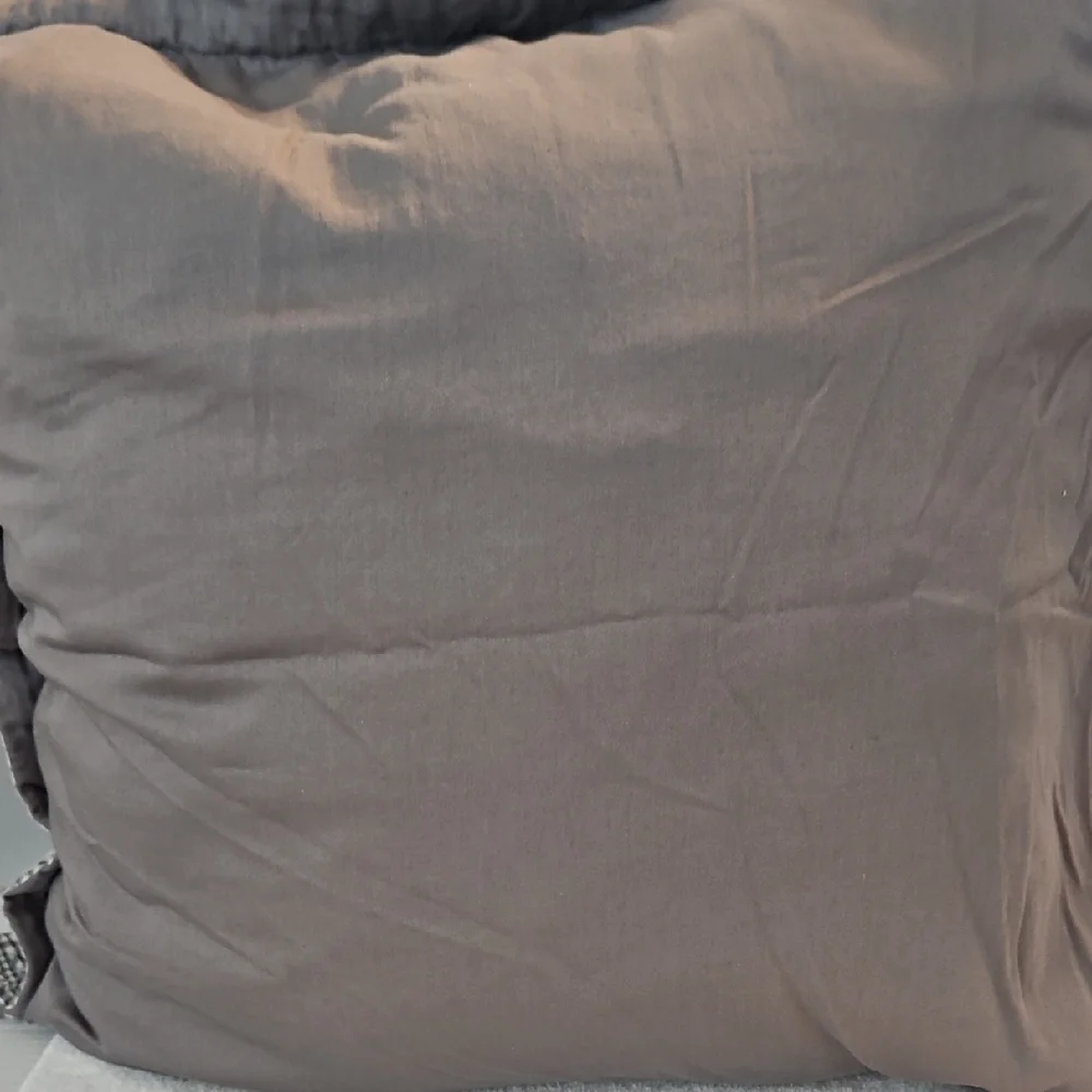 Pottery Barn Textured Waffle Honeycomb Gray White Euro Pillow Sham